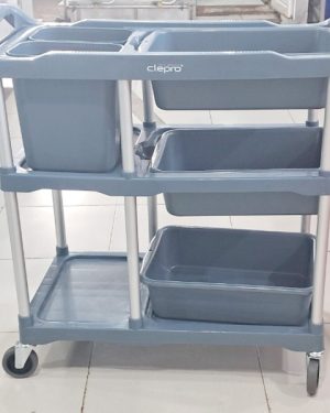Xe đẩy dọn đồ ăn Clepro CS-3/6