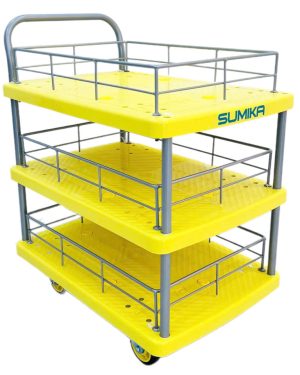 Xe đẩy hàng sàn nhựa 3 tầng Sumika T170-T3
