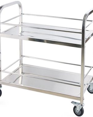 Xe đẩy inox 2 tầng D85 XDI85-2