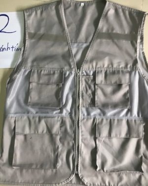 Áo Gile 4 túi phản quang