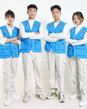 Áo gile phản quang 4 túi PQG10