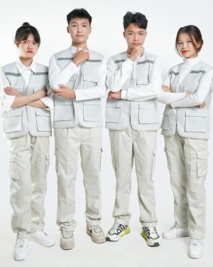 Áo gile phản quang 4 túi PQG17