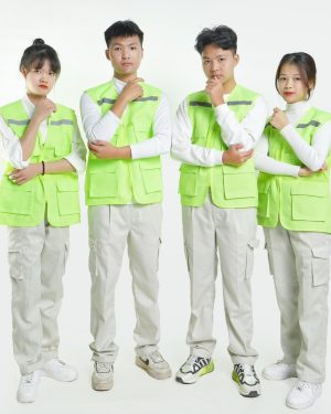 Áo gile phản quang 4 túi PQG20