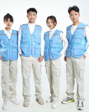 Áo gile phản quang 4 túi PQG14