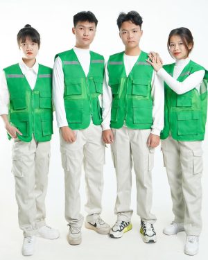 Áo gile phản quang 4 túi PQG12