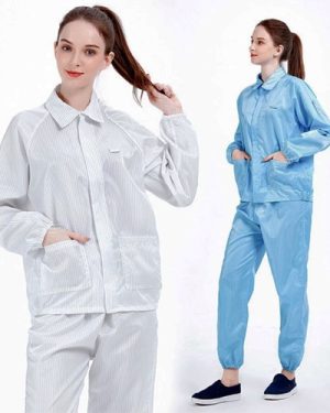 Quần áo chống tĩnh điện dài tay kiểu rời