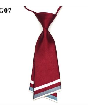 Đồng Phục Cà Vạt 2 Lớp Đỏ Sọc Trắng Nữ Chuyên Nghiệp Và Đáng Tin Cậy G07