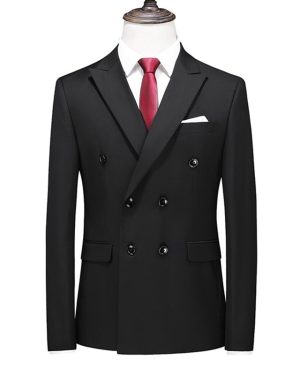 Đồng Phục Áo Vest Nam 6 Nút Tà Sau, Công Sở, Sự Kiện, Dự Tiệc Chuyên Nghiệp Sang Trọng UNF174 Đen