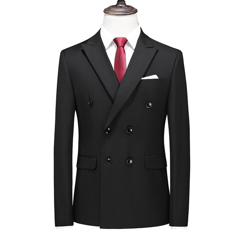 Đồng Phục Áo Vest Nam 6 Nút Tà Sau, Công Sở, Sự Kiện, Dự Tiệc Chuyên Nghiệp Sang Trọng UNF174 Đen
