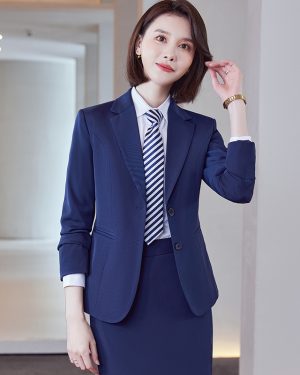Đồng Phục Áo Vest Nữ  Công Sở Chuyên Nghiệp Và Trang Trọng UNF106 Xanh