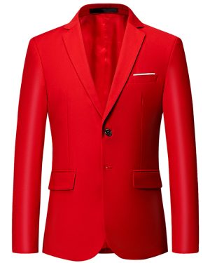 Đồng Phục Áo Vest Nam 2 Nút Tà Sau, Công Sở, Sự Kiện, Dự Tiệc Chuyên Nghiệp Sang Trọng UNF172 Đỏ