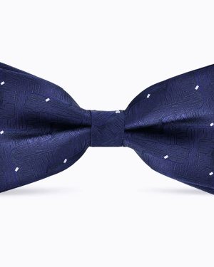 Đồng Phục Nơ Màu Xanh Navy Chấm Trắng Tinh Tế, Phong Cách Và Lịch Lãm L8038