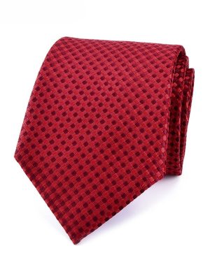 Đồng Phục Cà Vạt Thắt Nút Đỏ Caro Trang Trọng, Chuyên Nghiệp Và Năng Động A8025