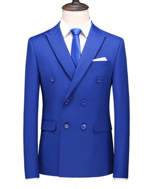 Đồng Phục Áo Vest Nam 6 Nút Tà Sau, Công Sở, Sự Kiện, Dự Tiệc Chuyên Nghiệp Sang Trọng UNF174 Xanh Dương