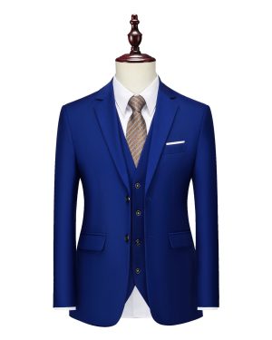 Đồng Phục Áo Vest Nam 2 Nút Tà Sau, Công Sở, Sự Kiện, Dự Tiệc Chuyên Nghiệp Sang Trọng UNF172 Xanh Navy