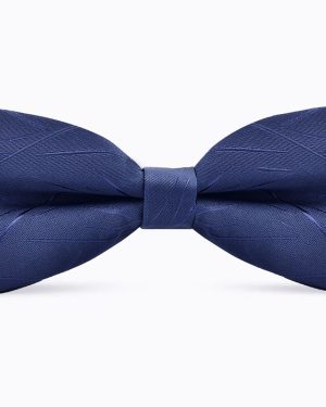 Đồng Phục Nơ Màu Xanh Navy Xước Tinh Tế, Phong Cách Và Lịch Lãm L8042