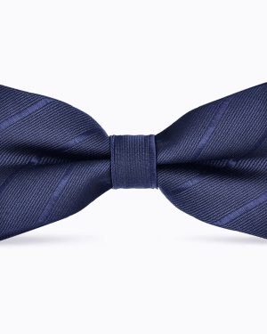 Đồng Phục Nơ Màu Xanh Navy Sọc Chéo Tinh Tế, Phong Cách Và Lịch Lãm L8045
