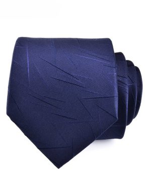 Đồng Phục Cà Vạt Thắt Nút Xước Xanh Navy Trang Trọng, Chuyên Nghiệp Và Năng Động A8042