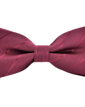 Đồng Phục Nơ Màu Đỏ Rượu Sọc Chéo Tinh Tế, Phong Cách Và Lịch Lãm L8051