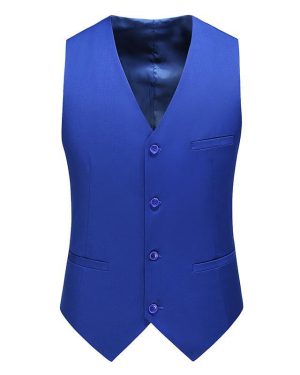 Đồng Phục Áo Gile Nam Tiếp Viên Hàng Không, Công Sở, Lễ Tân, Khách Sạn UNF170 Xanh Ngọc