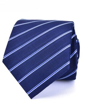 Đồng Phục Cà Vạt Thắt Nút Xanh Sọc Trang Trọng, Chuyên Nghiệp Và Năng Động A8002
