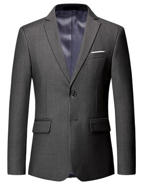 Đồng Phục Áo Vest Nam 2 Nút Tà Sau, Công Sở, Sự Kiện, Dự Tiệc Chuyên Nghiệp Sang Trọng UNF172 Xám