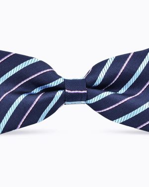 Đồng Phục Nơ Màu Xanh Navy Lai Tím Tinh Tế, Phong Cách Và Lịch Lãm L8006