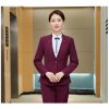 Đồng Phục Áo Vest Nữ Tiếp Viên Hàng Không, Công Sở, Lễ Tân, Khách Sạn UNF081 Đỏ