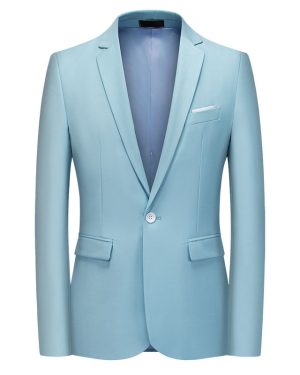 Đồng Phục Áo Vest Nam 1 Nút Tà Sau, Công Sở, Sự Kiện, Dự Tiệc Chuyên Nghiệp Sang Trọng UNF175 Xanh Da Trời