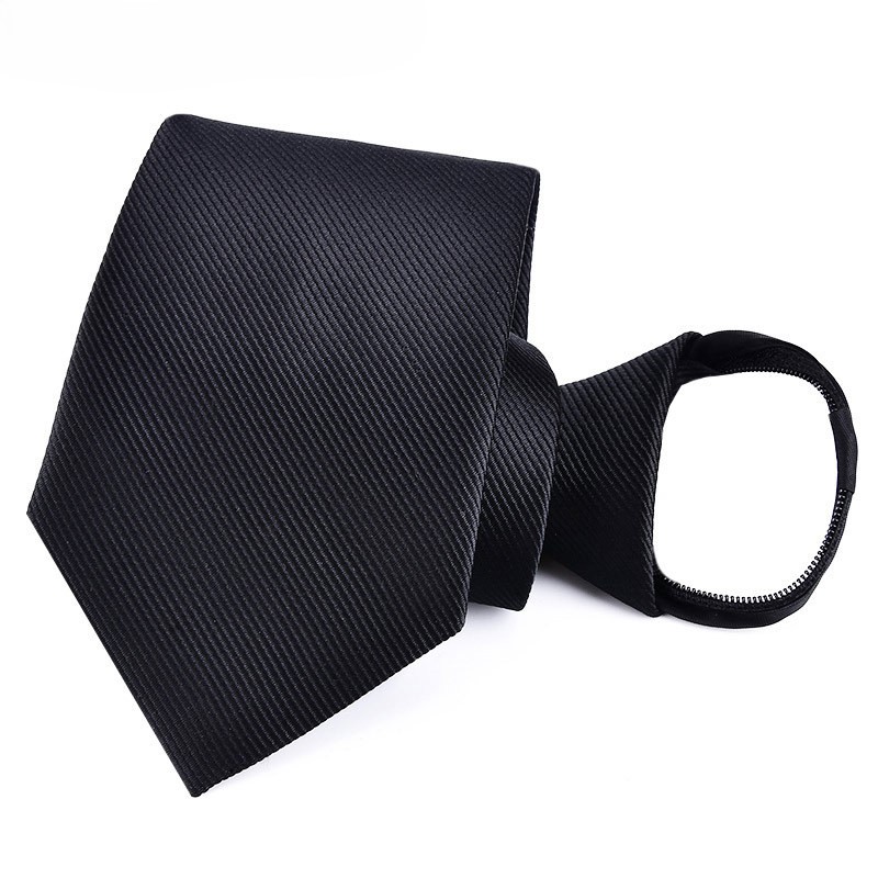 Đồng Phục Cà Vạt Có Khóa Kéo (Không Cần Thắt Nút) Sọc Đen Trang Trọng, Chuyên Nghiệp Và Năng Động Y8657