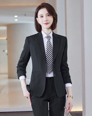 Đồng Phục Áo Vest Nữ  Công Sở Chuyên Nghiệp Và Trang Trọng UNF106 Đen