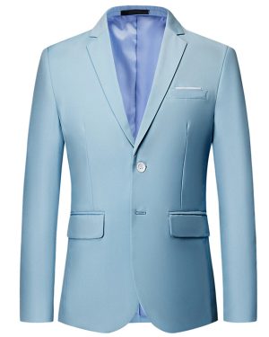Đồng Phục Áo Vest Nam 2 Nút Tà Sau, Công Sở, Sự Kiện, Dự Tiệc Chuyên Nghiệp Sang Trọng UNF172 Xanh Da Trời