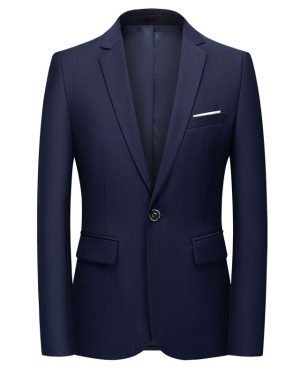 Đồng Phục Áo Vest Nam 1 Nút Tà Sau, Công Sở, Sự Kiện, Dự Tiệc Chuyên Nghiệp Sang Trọng UNF175 Xanh Đen