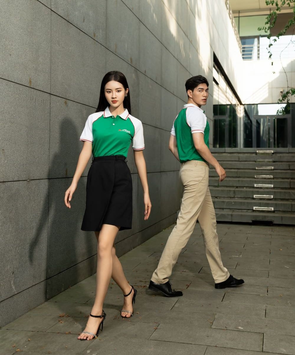 Áo thun có cổ ngân hàng VPBANK ngắn tay form Regular Fit