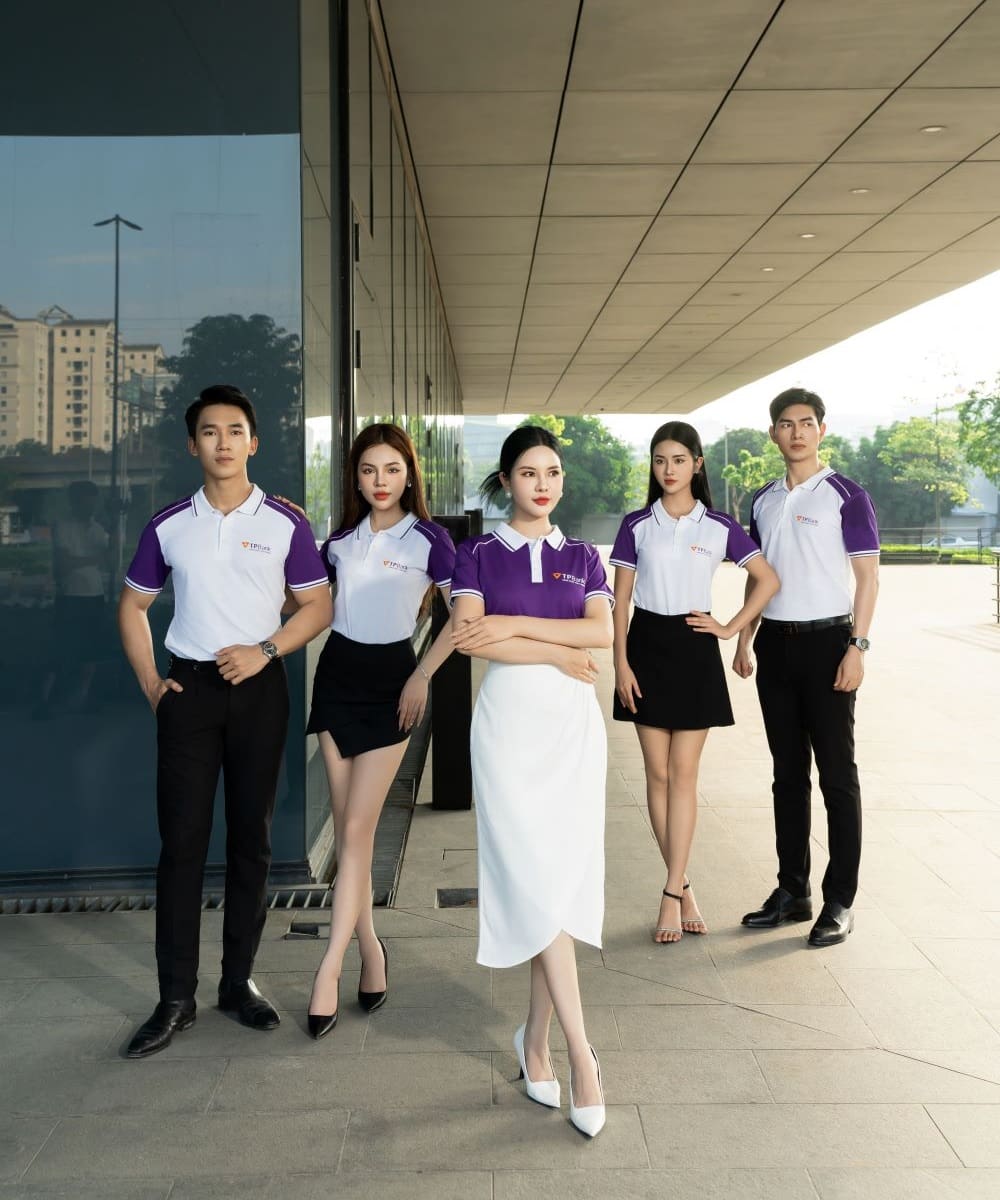 Áo đồng phục có cổ ngân hàng TPBANK tay ngắn form Regular Fit