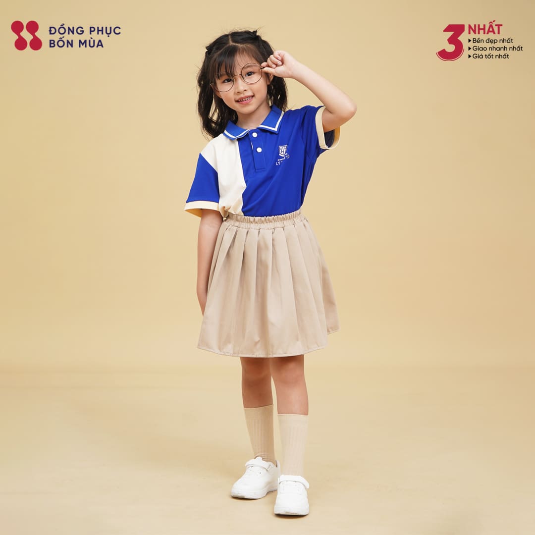 Áo Đồng Phục Mầm Non Phối Màu Hiện Đại, Năng Động