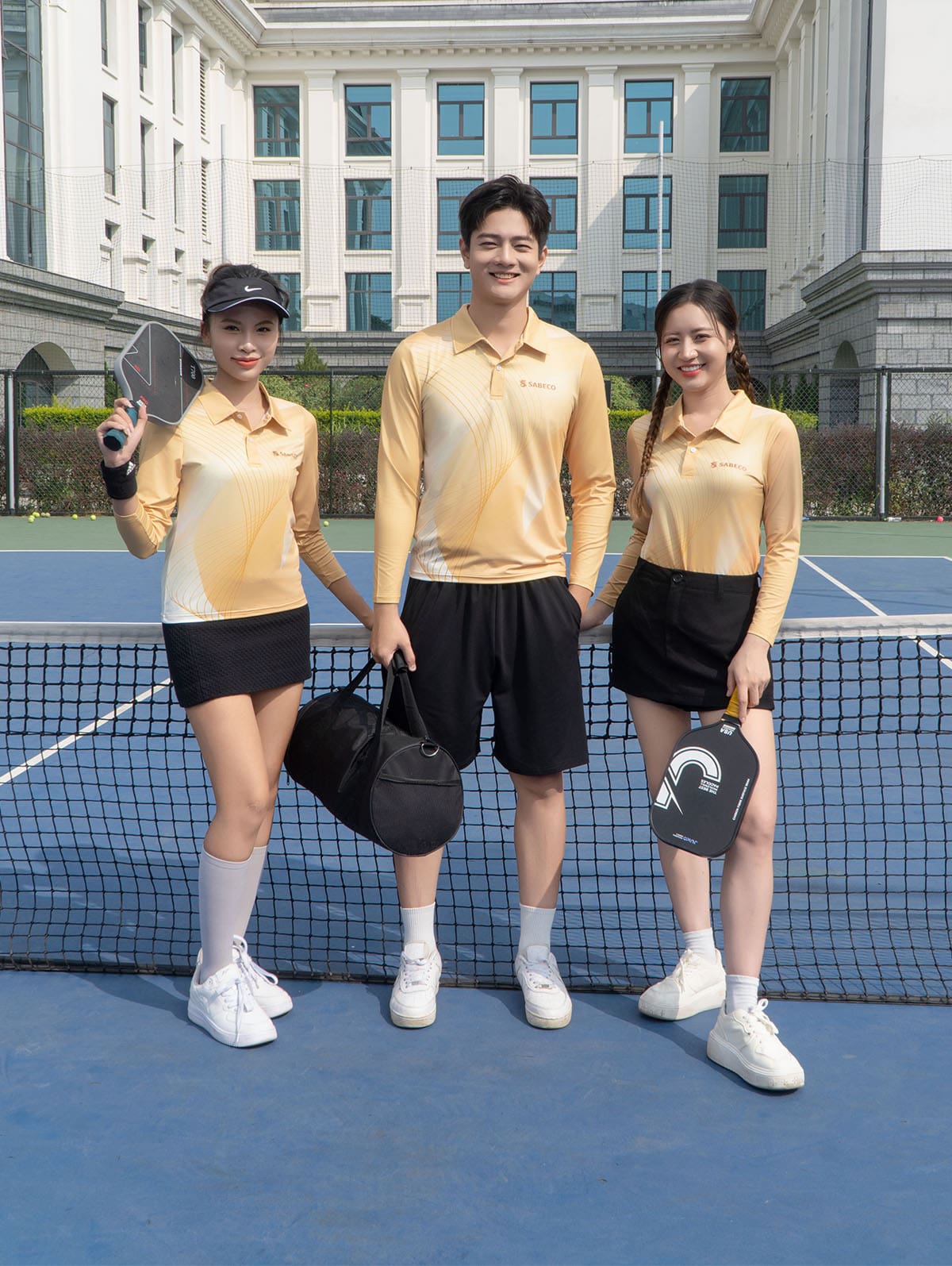Mẫu Đồng Phục Pickleball Dài Tay Sabeco – Thiết Kế Cho Nam & Nữ