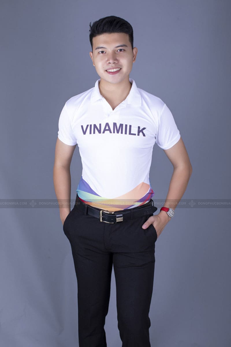 Áo thun đồng phục công ty VINAMILK