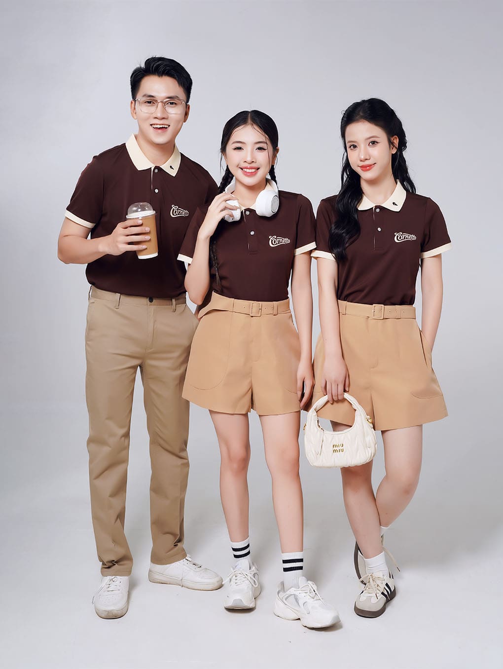 Mẫu Áo Thun Đồng Phục Cornetto Chuẩn Nhận Diện | In Logo Sắc Nét