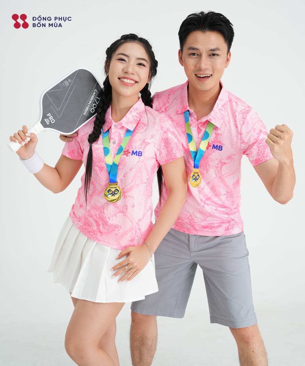 BST Đồng Phục Pickleball Ngân Hàng MB Bank | In 3D Bền Màu