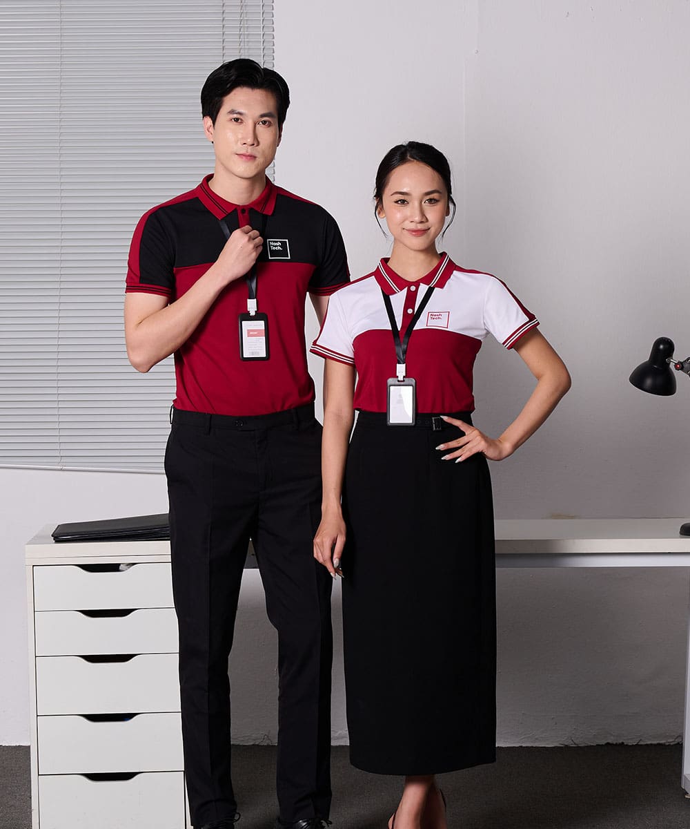 Mẫu Áo Polo Đồng Phục Công Ty NashTech Chuẩn Nhận Diện, Vải Nhẹ, Thoáng Khí