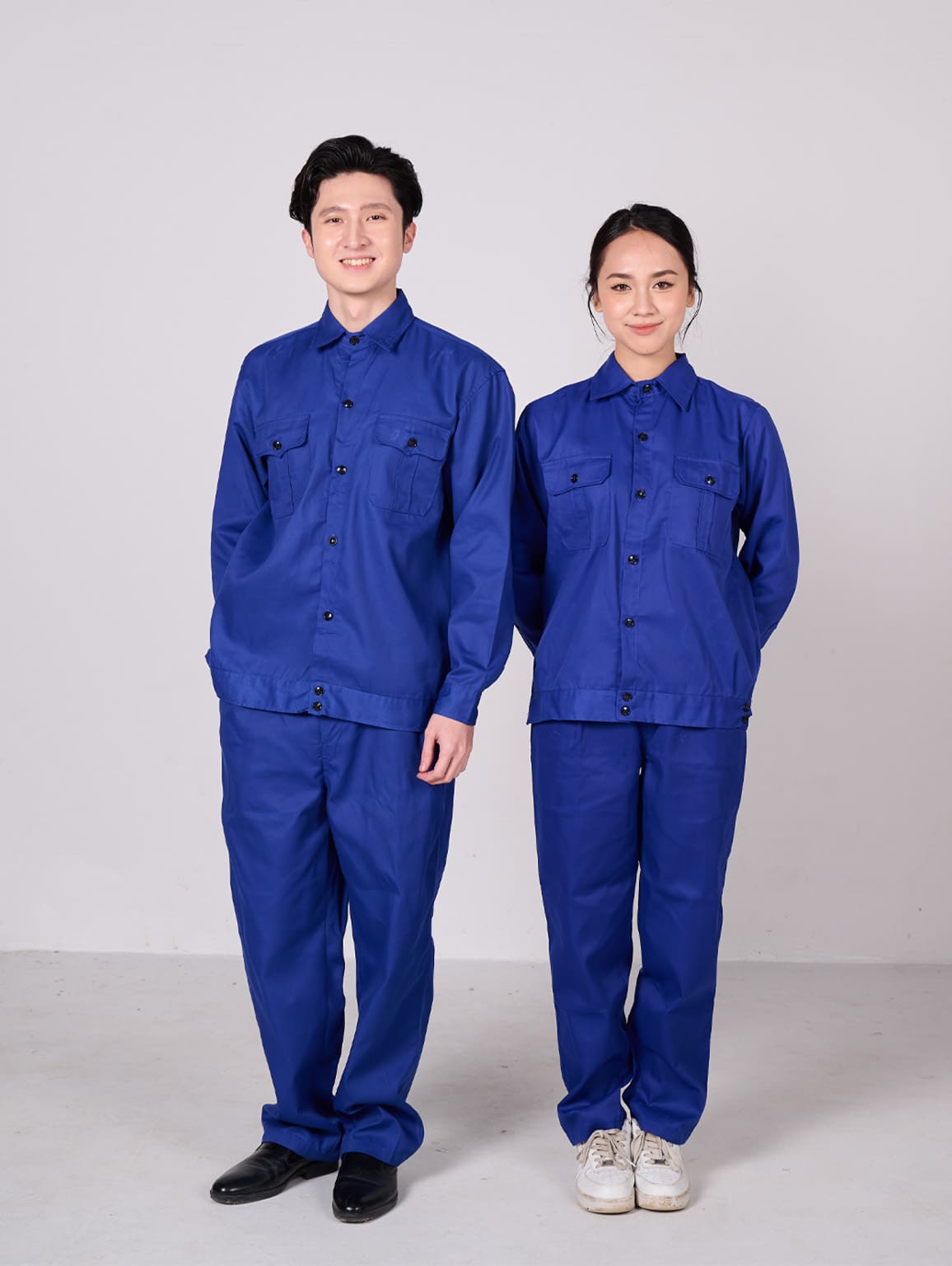 Đồ Bảo Hộ Lao Động Kaki Liên Doanh Cao Cấp Màu Xanh Coban