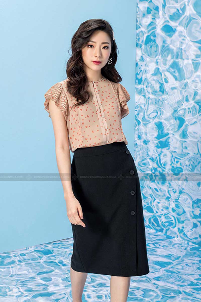 Chân váy đồng phục phục công sở màu đen