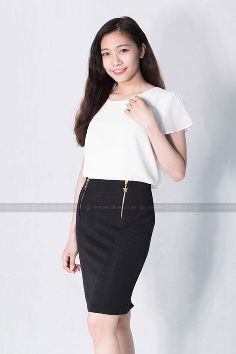 Đồng phục công sở chân váy Zuyp độc lạ