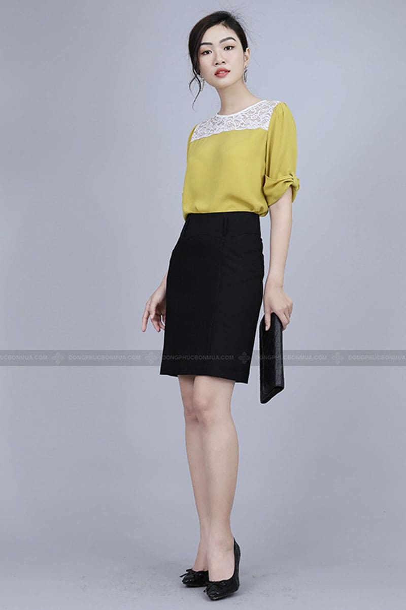 Thời trang đồng phục công sở chân váy Zuyp