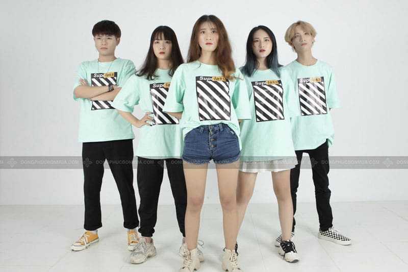 Áo đồng phục lớp oversize in họa tiết cool ngầu