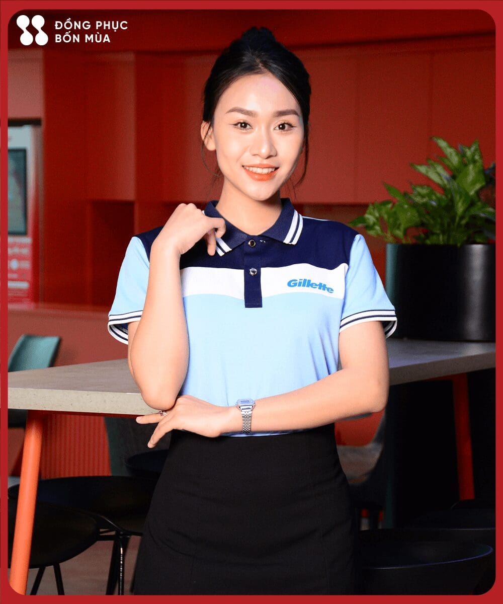 Áo phông đồng phục thương hiệu Gillette