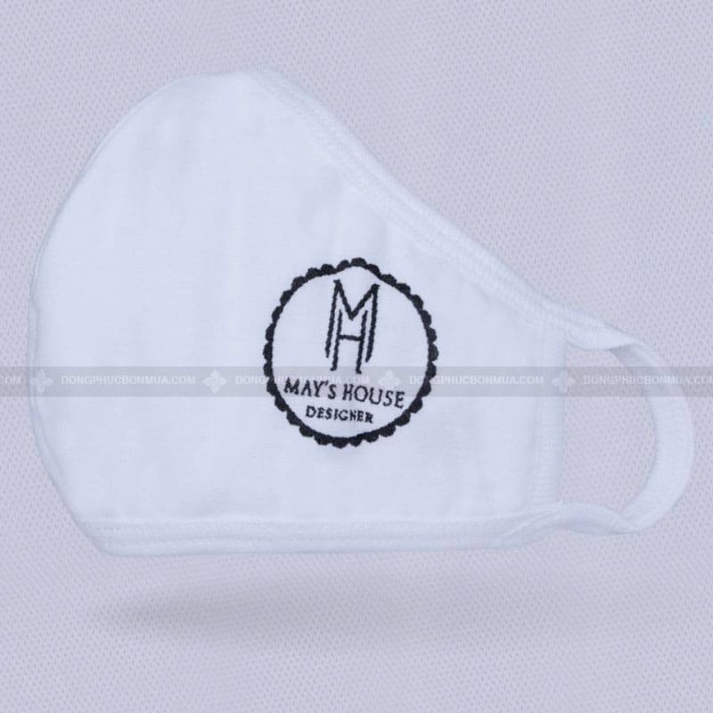 Khẩu trang vải kháng khuẩn in logo thương hiệu MS10