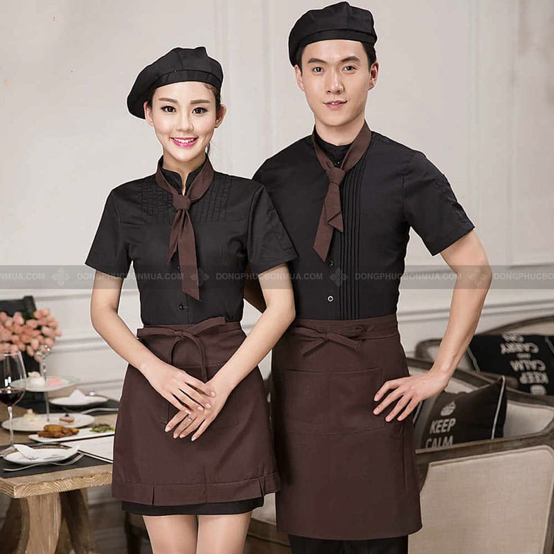 Bộ quần áo đầu bếp 07 bán sẵn chất lượng