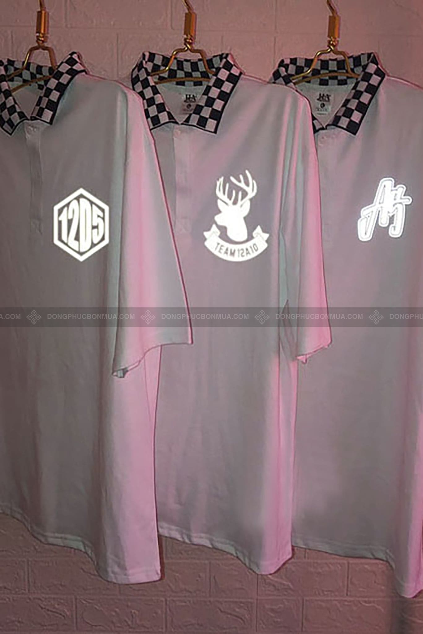 Áo lớp phản quang phối cổ caro